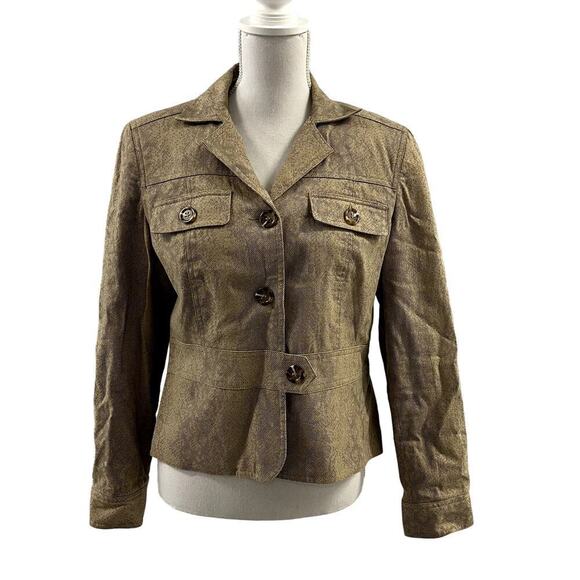 Worthington Jackets & Blazers - Worthington Snake Skin Print Blazer Size 12P (S)